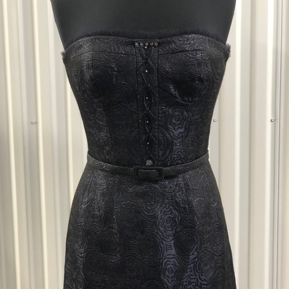 Badgley Mischka Strapless Cocktail Dress. Preowned - Picture 3 of 14
